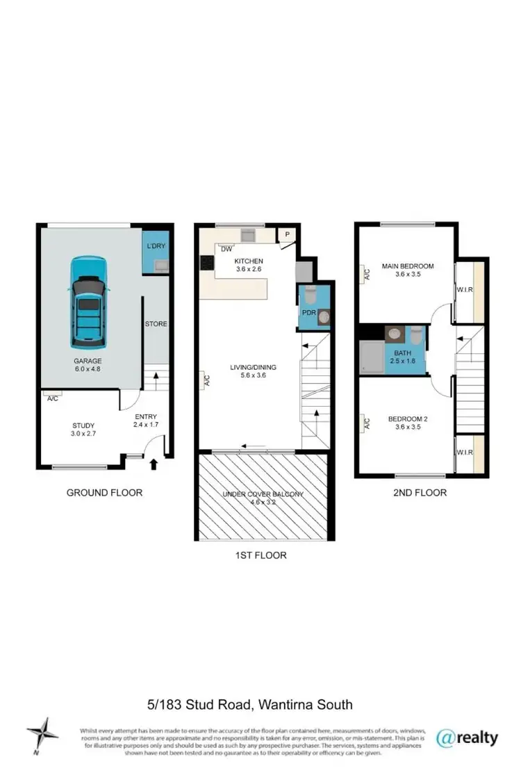 Floorplan of Homely unit listing, 5/183 Stud Road, Wantirna South VIC 3152