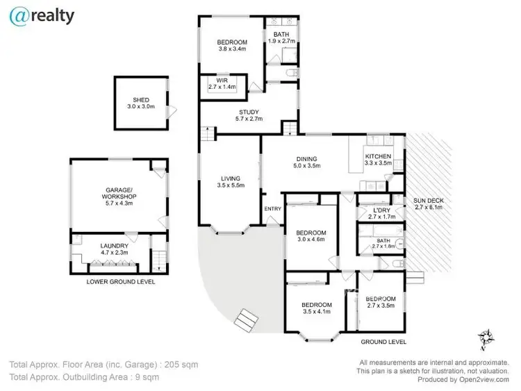 Floorplan of Homely house listing, 7 Tyson Place, Old Beach TAS 7017