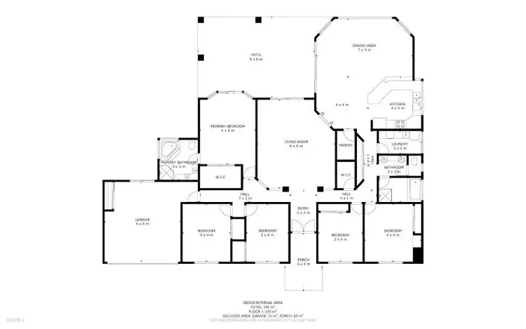 Floorplan of Homely rural property listing, 527 Mount Peter Road, Mount Peter QLD 4869