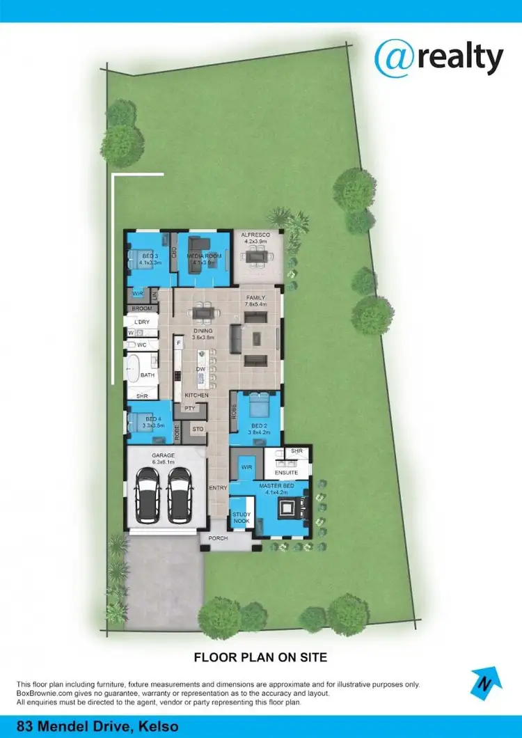 Floorplan of Homely house listing, 83 Mendel Drive, Kelso NSW 2795