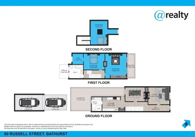 Floorplan of Homely terrace listing, 90 Russell Street, Bathurst NSW 2795