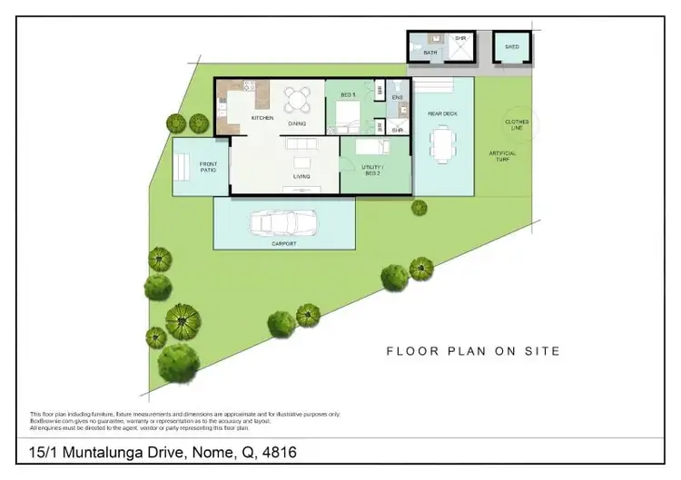 Floorplan of Homely house listing, 15/1 Muntalunga Drive, Nome QLD 4816