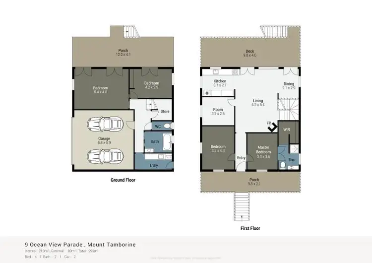 Floorplan of Homely house listing, 9 Ocean View Parade, Tamborine Mountain QLD 4272