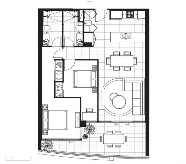 Floorplan of Homely apartment listing, 1211/6 Sickle Avenue, Hope Island QLD 4212