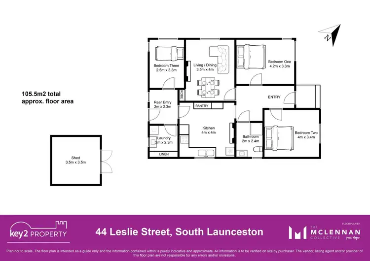 Floorplan of Homely house listing, 44 Leslie Street, South Launceston TAS 7249