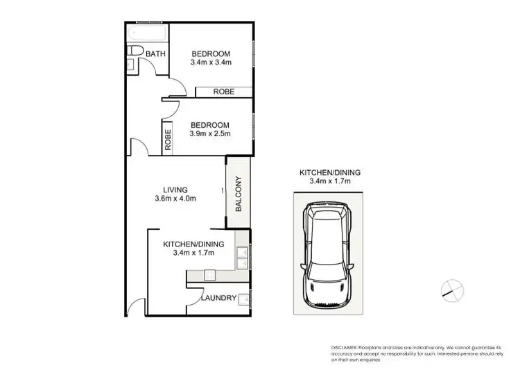 Floorplan of Homely apartment listing, 15/4 Childs Street, Lidcombe NSW 2141