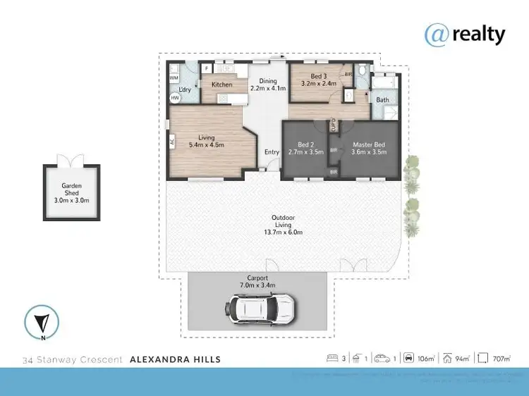 Floorplan of Homely house listing, 34 Stanway Crescent, Alexandra Hills QLD 4161