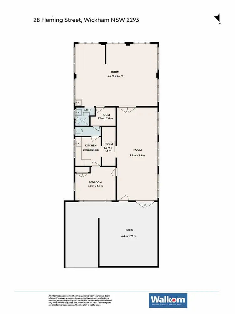 Floorplan of Homely house listing, 28 Fleming Street, Wickham NSW 2293