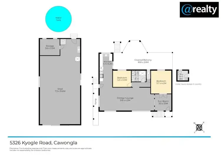 Floorplan of Homely house listing, 5326 Kyogle Road, Cawongla NSW 2474