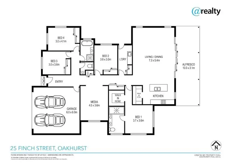 Floorplan of Homely house listing, 25 Finch Street, Oakhurst QLD 4650