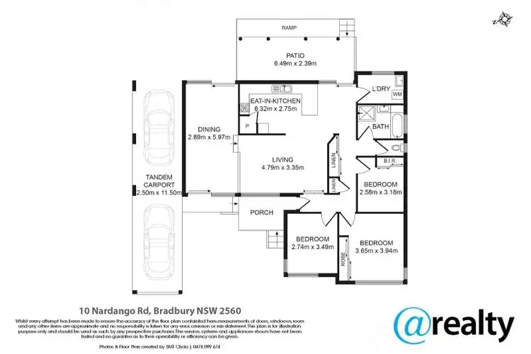 Floorplan of Homely house listing, 10 Nardango Road, Bradbury NSW 2560