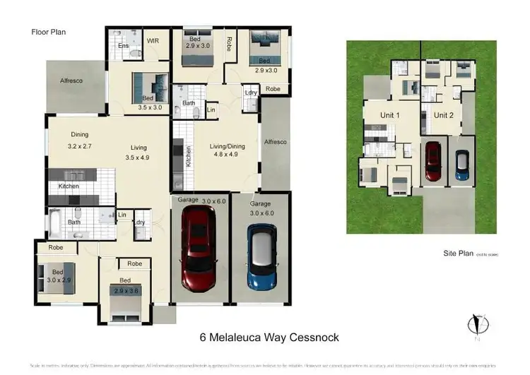 Floorplan of Homely house listing, 6 Melaleuca Way, Cessnock NSW 2325