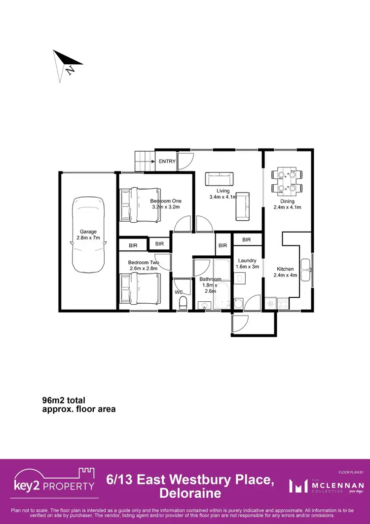 Floorplan of Homely unit listing, 6/13 East Westbury Place, Deloraine TAS 7304