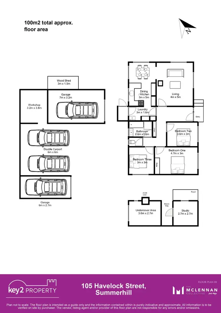 Floorplan of Homely house listing, 105 Havelock Street, Summerhill TAS 7250
