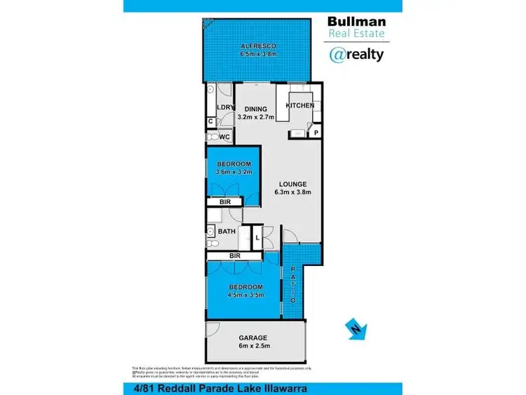 Floorplan of Homely villa listing, 4/81 Reddall Parade, Lake Illawarra NSW 2528