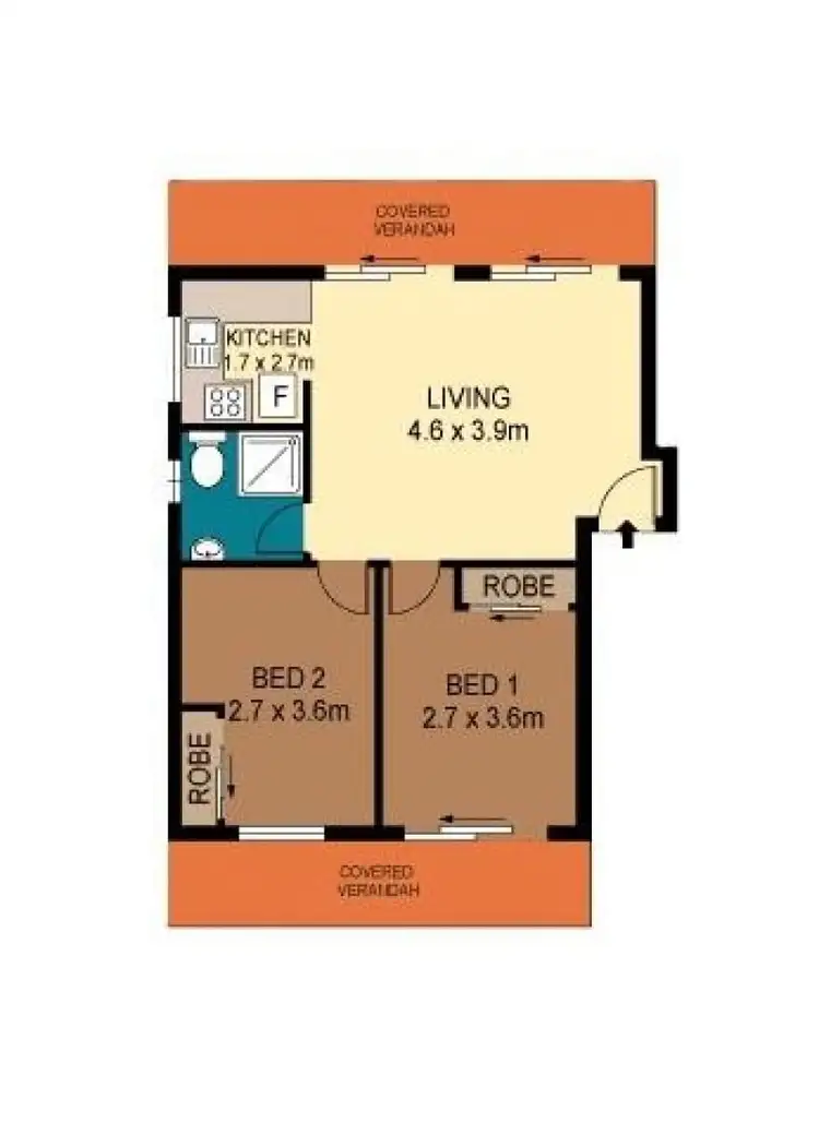 Floorplan of Homely unit listing, 9/56-58 Ocean Parade, The Entrance NSW 2261