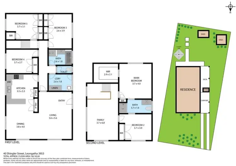 Floorplan of Homely house listing, 40 Shingler Street, Leongatha VIC 3953