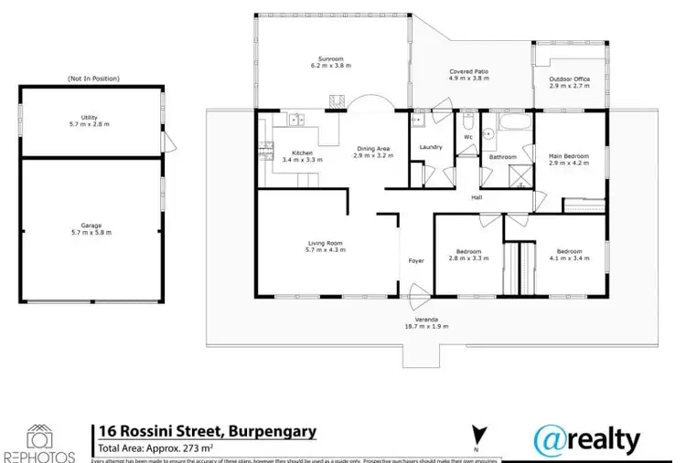 Floorplan of Homely house listing, 16 Rossini Street, Burpengary QLD 4505
