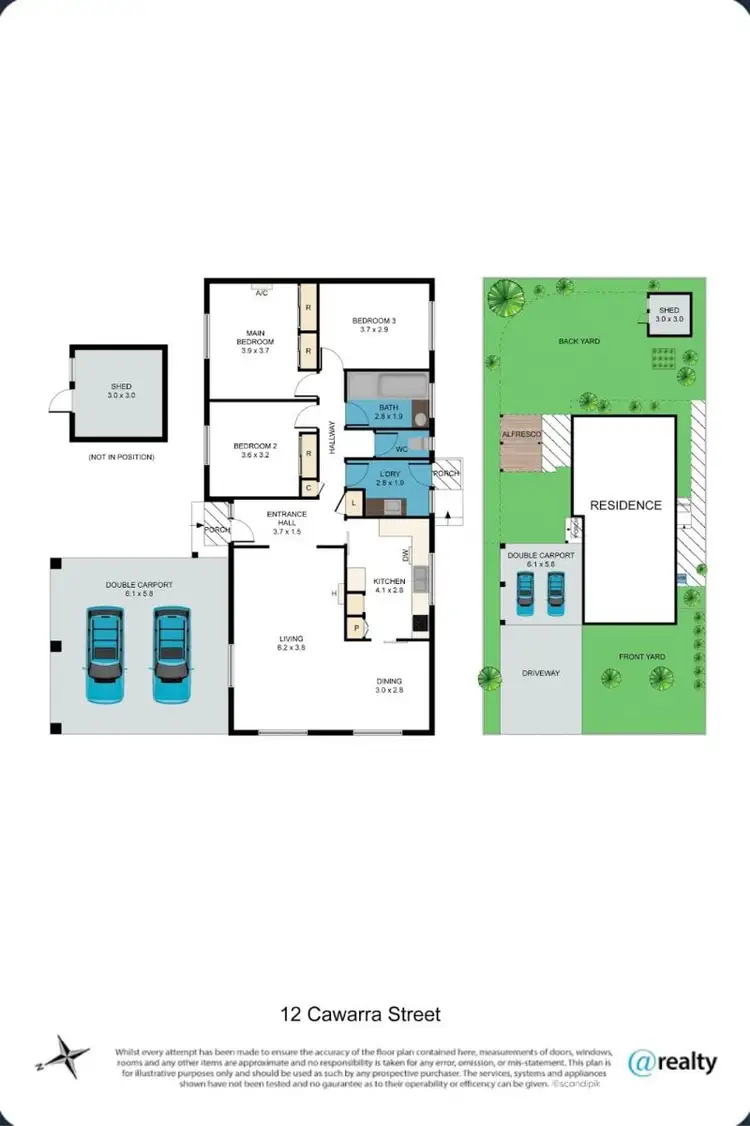 Floorplan of Homely house listing, 12 Cawarra Street, Mornington VIC 3931
