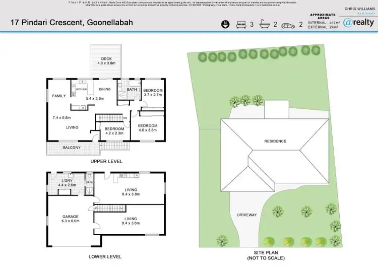 Floorplan of Homely house listing, 17 Pindari Crescent, Goonellabah NSW 2480