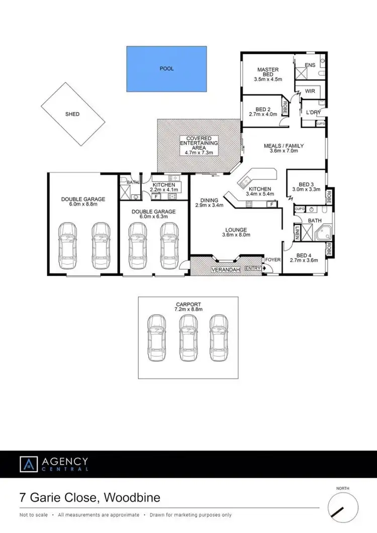 Floorplan of Homely house listing, 7 Garie Close, Woodbine NSW 2560