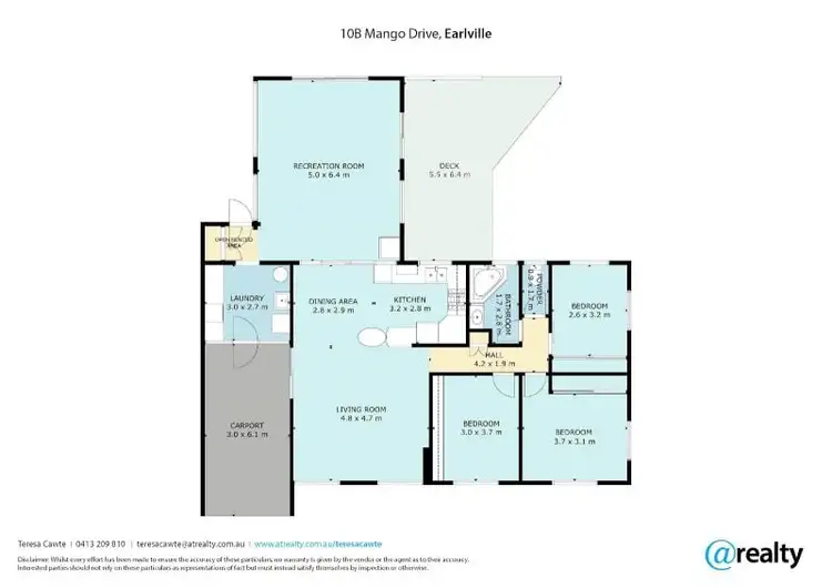 Floorplan of Homely house listing, 10b Mango Drive, Earlville QLD 4870