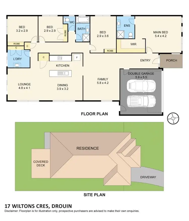 Floorplan of Homely house listing, 17 Wiltons Crescent, Drouin VIC 3818