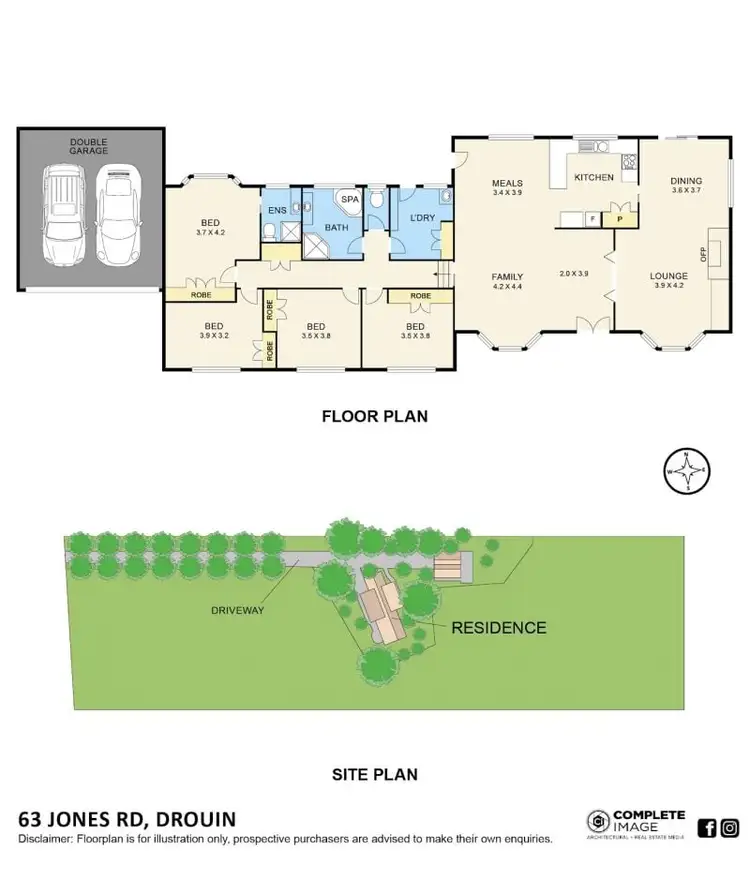 Floorplan of Homely house listing, 63 Jones Road, Drouin VIC 3818