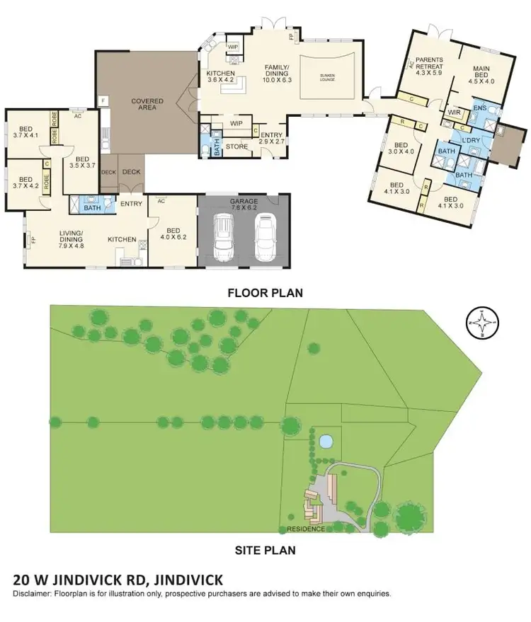 Floorplan of Homely house listing, 20 West Jindivick Road, Jindivick VIC 3818