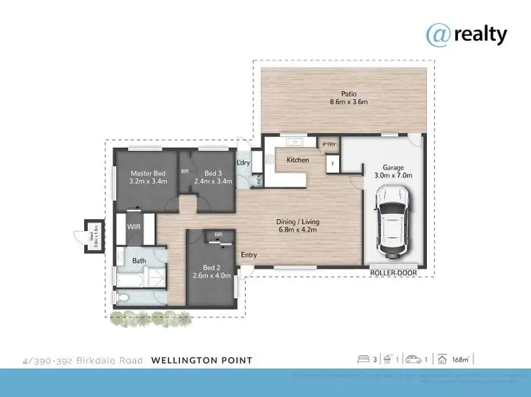 Floorplan of Homely villa listing, 4/390-392 Birkdale Road, Wellington Point QLD 4160