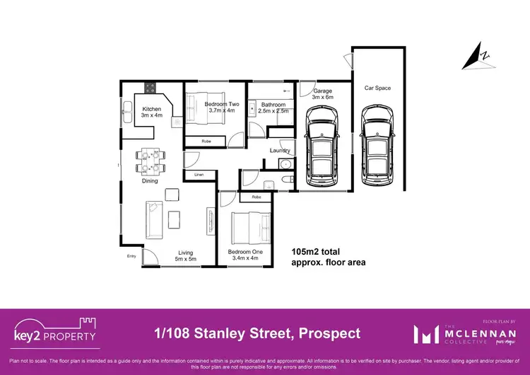 Floorplan of Homely unit listing, 1/108 Stanley Street, Prospect TAS 7250