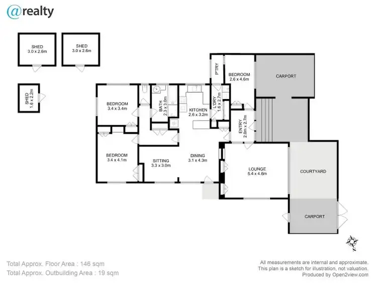 Floorplan of Homely house listing, 17 Berega Street, Howrah TAS 7018