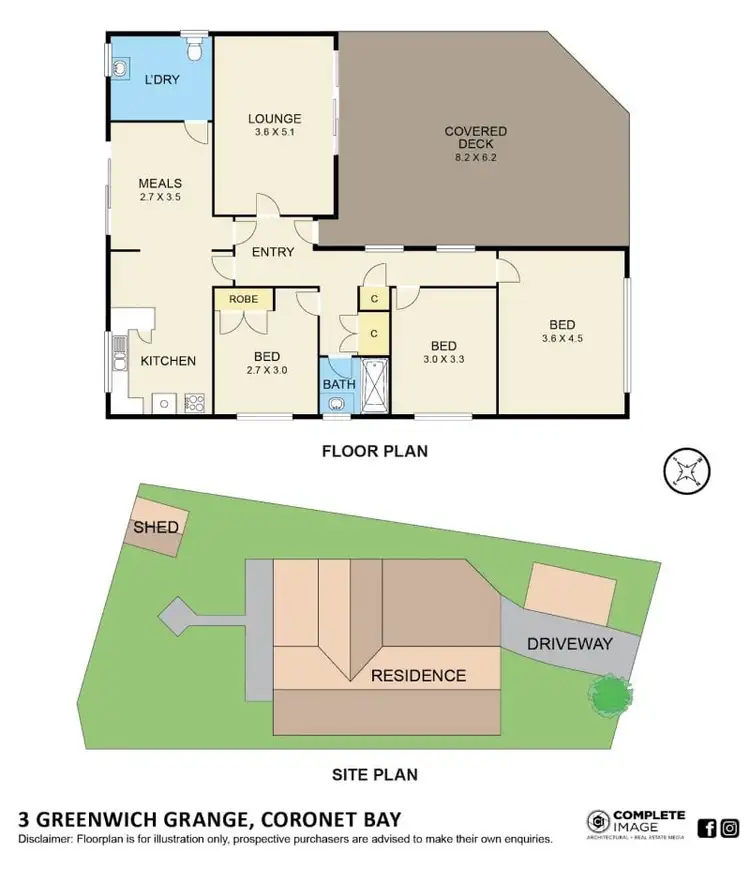 Floorplan of Homely house listing, 3 Greenwich Grange, Coronet Bay VIC 3984