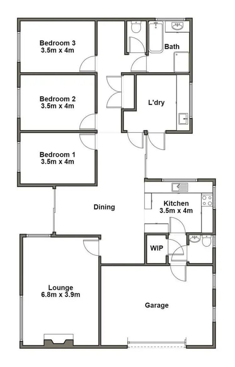 Floorplan of Homely house listing, 7 Reid Street, Scottsdale TAS 7260
