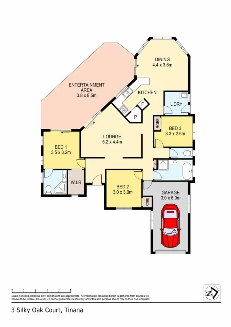 Floorplan of Homely house listing, 3 Silkyoak Court, Tinana QLD 4650