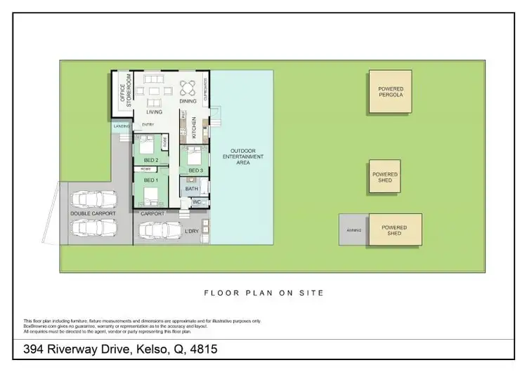 Floorplan of Homely house listing, 1394 Riverway Drive, Kelso QLD 4815