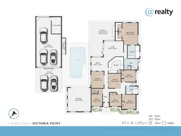 Floorplan of Homely house listing, 2 Pellita Court, Victoria Point QLD 4165