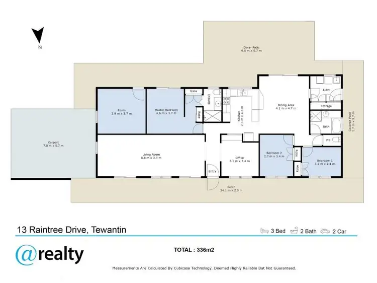 Floorplan of Homely house listing, 13 Raintree Drive, Tewantin QLD 4565