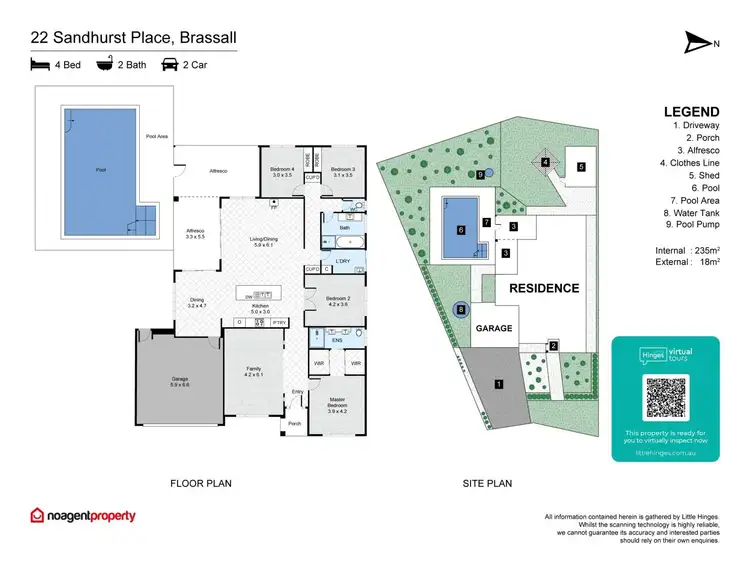 Floorplan of Homely house listing, 22 Sandhurst Place, Brassall QLD 4305