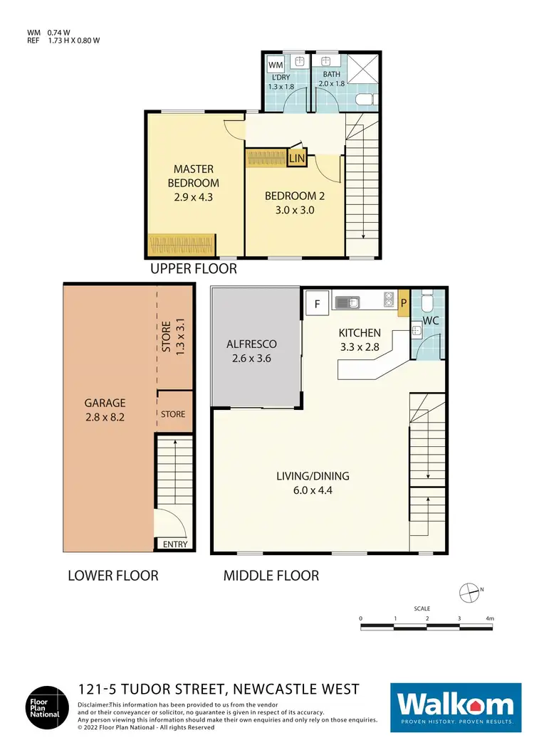 Floorplan of Homely apartment listing, 121/5 Tudor Street, Newcastle West NSW 2302