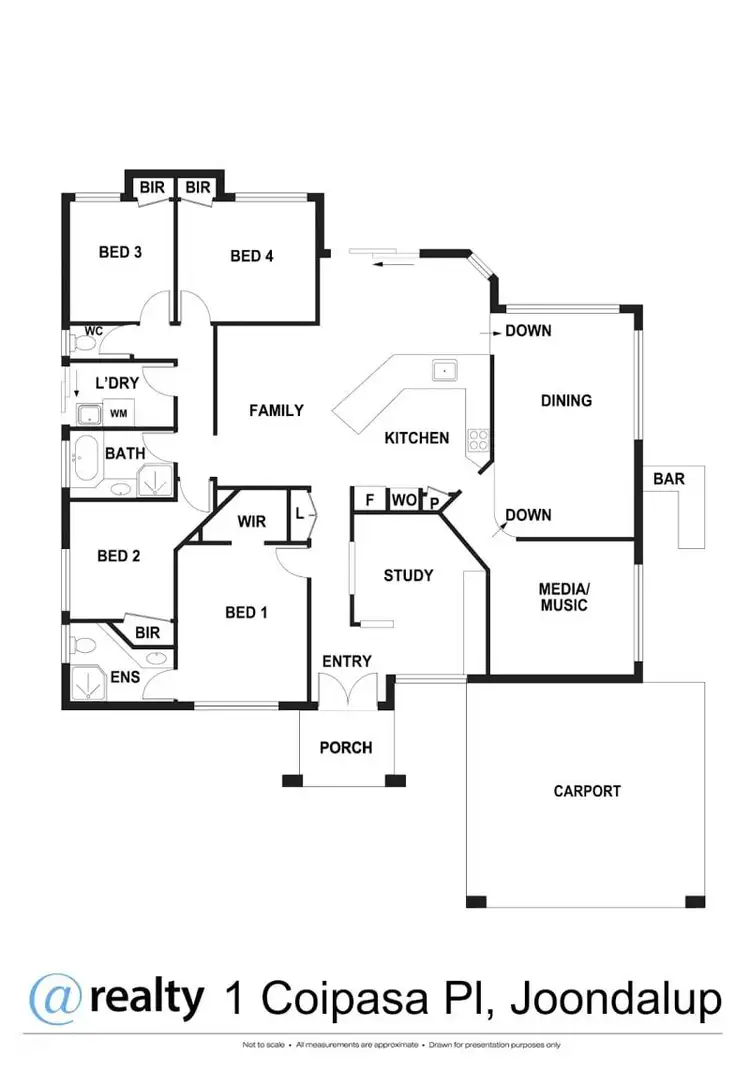 Floorplan of Homely house listing, 1 Coipasa Place, Joondalup WA 6027