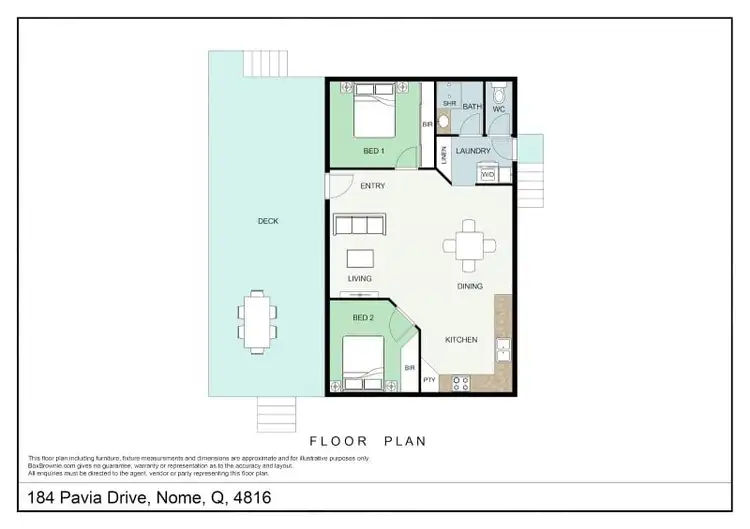 Floorplan of Homely house listing, 184 Pavia Drive, Nome QLD 4816