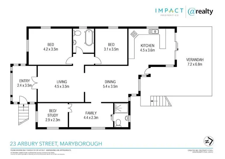 Floorplan of Homely house listing, 23 Arbury Street, Maryborough QLD 4650