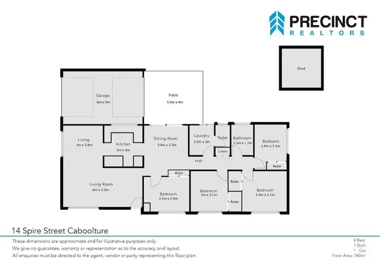Floorplan of Homely house listing, 14 Spire Street, Caboolture QLD 4510