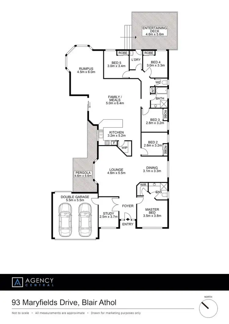 Floorplan of Homely house listing, 93 Maryfields Drive, Blair Athol NSW 2560