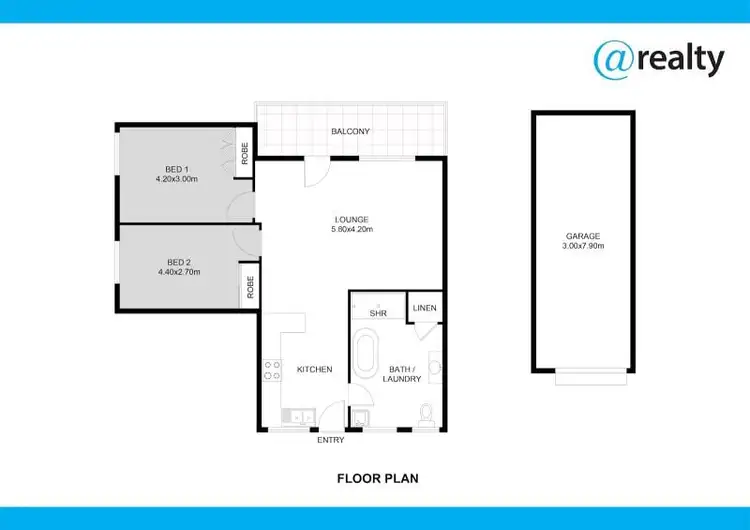 Floorplan of Homely apartment listing, 3/57 New Dapto Road, Wollongong NSW 2500