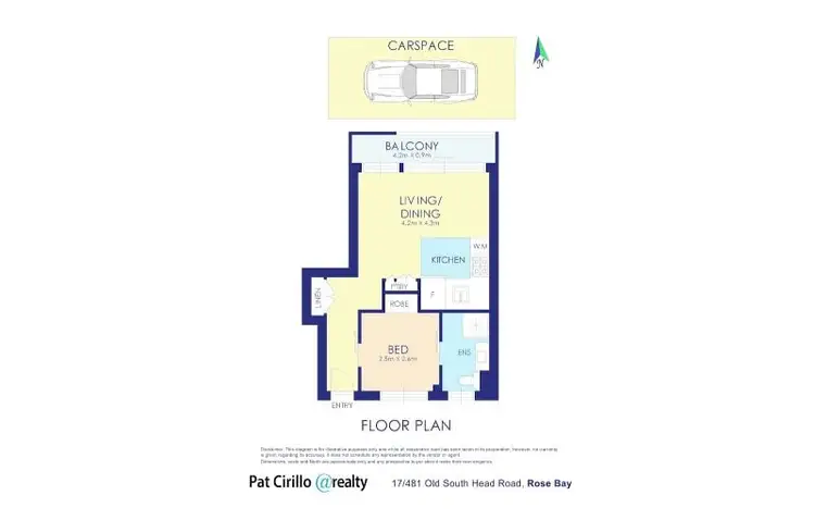 Floorplan of Homely apartment listing, 17/481 Old South Head Road, Rose Bay NSW 2029
