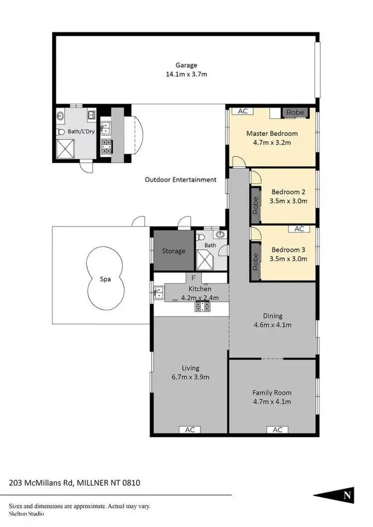 Floorplan of Homely house listing, 203 McMillans Road, Millner NT 810
