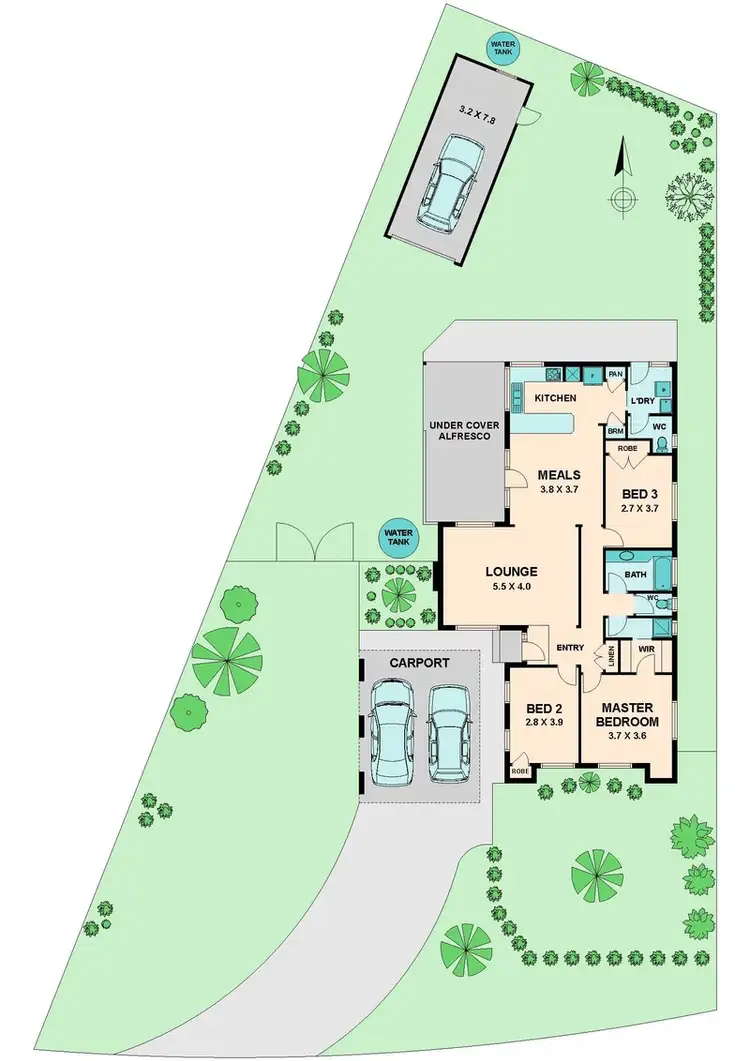 Floorplan of Homely house listing, 50 WEDDING DRIVE, Wallan VIC 3756
