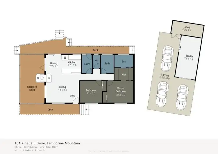 Floorplan of Homely house listing, 104 Kinabalu Drive, Tamborine Mountain QLD 4272